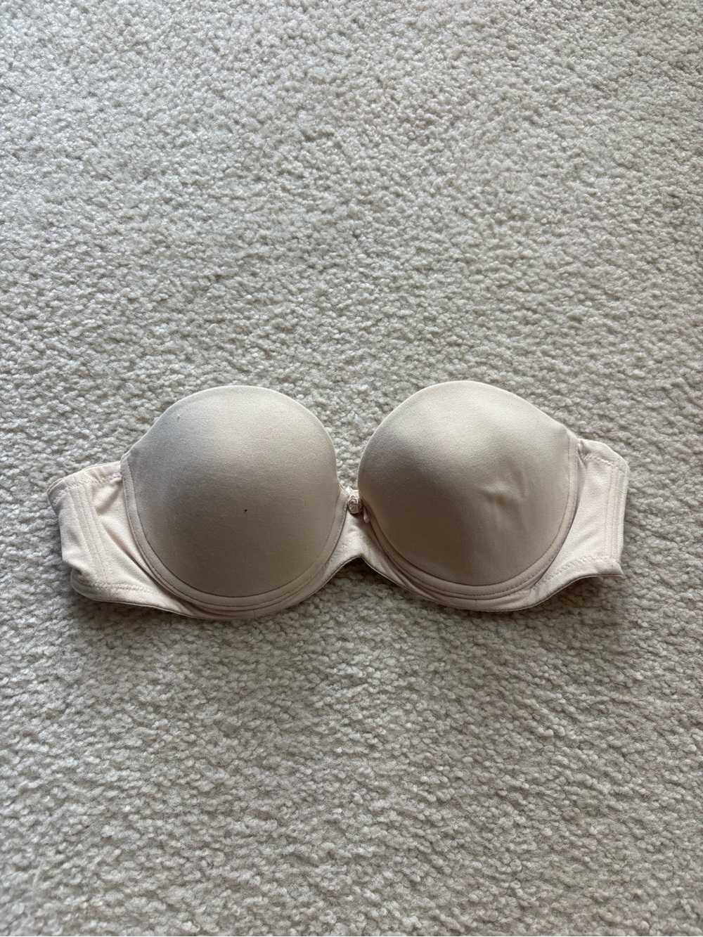 Victoria's Secret Strapless Molded Bra - Cream